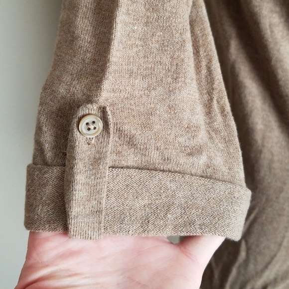 Taupe half sleeve cardigan - Picture 4 of 6